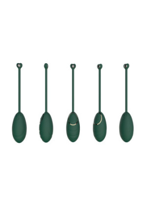 Œuf vibrant Vert Emeraude avec télécommande USB - DAISYGREEN